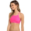 image:imageBody Glove Womens Smoothies Alesha Solid High Neck Bikini Top Swimsuit with Adjustable 2Way Back DetailBubble Gum