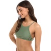 image:imageBody Glove Womens Smoothies Alesha Solid High Neck Bikini Top Swimsuit with Adjustable 2Way Back DetailCactus