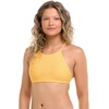 image:imageBody Glove Womens Smoothies Alesha Solid High Neck Bikini Top Swimsuit with Adjustable 2Way Back DetailCanary