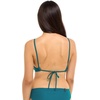 image:imageBody Glove Womens Smoothies Alesha Solid High Neck Bikini Top Swimsuit with Adjustable 2Way Back DetailKingfisher