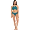 image:imageBody Glove Womens Smoothies Alesha Solid High Neck Bikini Top Swimsuit with Adjustable 2Way Back DetailKingfisher