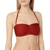 image:imageBody Glove Womens Smoothies Crystal Solid Molded Cup Bandeau Bikini Top SwimsuitSmoothie Spice