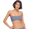 image:imageBody Glove Womens Smoothies Crystal Solid Molded Cup Bandeau Bikini Top SwimsuitSmoothie Storm