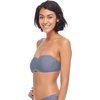 image:imageBody Glove Womens Smoothies Crystal Solid Molded Cup Bandeau Bikini Top SwimsuitSmoothie Storm