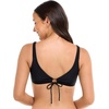 image:imageBody Glove Womens Smoothies Lolah Solid Bikini Top Swimsuit with Tie Front DetailBlack
