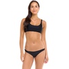 image:imageBody Glove Womens Smoothies Lolah Solid Bikini Top Swimsuit with Tie Front DetailBlack