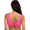 image:imageBody Glove Womens Smoothies Lolah Solid Bikini Top Swimsuit with Tie Front DetailBubble Gum