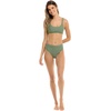 image:imageBody Glove Womens Smoothies Lolah Solid Bikini Top Swimsuit with Tie Front DetailCactus