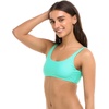 image:imageBody Glove Womens Smoothies Lolah Solid Bikini Top Swimsuit with Tie Front DetailSea Mist