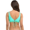image:imageBody Glove Womens Smoothies Lolah Solid Bikini Top Swimsuit with Tie Front DetailSea Mist