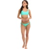 image:imageBody Glove Womens Smoothies Lolah Solid Bikini Top Swimsuit with Tie Front DetailSea Mist