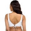 image:imageBody Glove Womens Smoothies Lolah Solid Bikini Top Swimsuit with Tie Front DetailSnow