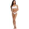 image:imageBody Glove Womens Smoothies Lolah Solid Bikini Top Swimsuit with Tie Front DetailSnow