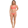 image:imageBody Glove Womens Smoothies Lolah Solid Bikini Top Swimsuit with Tie Front DetailSunset