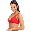 image:imageBody Glove Womens Smoothies Lolah Solid Bikini Top Swimsuit with Tie Front DetailTrue