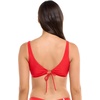 image:imageBody Glove Womens Smoothies Lolah Solid Bikini Top Swimsuit with Tie Front DetailTrue