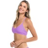 image:imageBody Glove Womens Standard Smoothies Ruth Solid Fixed Triangle Bikini Top with Adjustable Tie Back Detail BlackAkebi