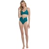image:imageBody Glove Womens Standard Smoothies Ruth Solid Fixed Triangle Bikini Top with Adjustable Tie Back Detail BlackKingfisher