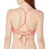 image:imageBody Glove Womens Standard Smoothies Ruth Solid Fixed Triangle Bikini Top with Adjustable Tie Back Detail BlackSunset