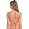image:imageBody Glove Womens Standard Smoothies Ruth Solid Fixed Triangle Bikini Top with Adjustable Tie Back Detail BlackSunset
