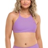 image:imageBody Glove Womens Smoothies Alesha Solid High Neck Bikini Top Swimsuit with Adjustable 2Way Back DetailAkebi