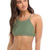 image:imageBody Glove Womens Smoothies Alesha Solid High Neck Bikini Top Swimsuit with Adjustable 2Way Back DetailCactus