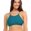 image:imageBody Glove Womens Smoothies Alesha Solid High Neck Bikini Top Swimsuit with Adjustable 2Way Back DetailKingfisher