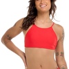 image:imageBody Glove Womens Smoothies Alesha Solid High Neck Bikini Top Swimsuit with Adjustable 2Way Back DetailTrue