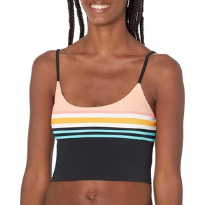 image:imageBody Glove Womens Norah Crop Bikini Top SwimsuitCoral Reef Stripe