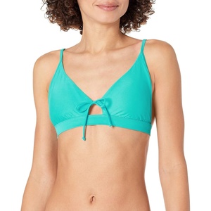 image:imageBody Glove Womens Smoothies Adalee Solid Fixed Triangle Adjustable Bikini Top SwimsuitSea Mist