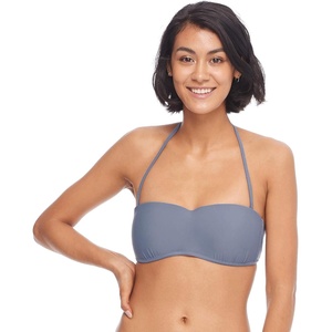 image:imageBody Glove Womens Smoothies Crystal Solid Molded Cup Bandeau Bikini Top SwimsuitSmoothie Storm