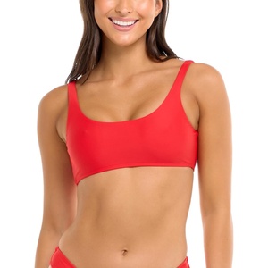 image:imageBody Glove Womens Smoothies Lolah Solid Bikini Top Swimsuit with Tie Front DetailTrue