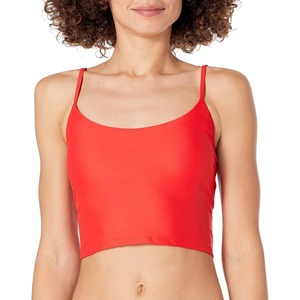 image:imageBody Glove Womens Smoothies Norah Solid Crop Bikini Top SwimsuitBikini TopTrue Red