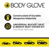 image:imageBody Glove 221704189 Durable Neoprene Seat Cover Kit Easy Installation Universal Bucket Seat and Bench Seat Cover Kit Fits Most Vehicles