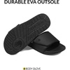 image:imageBody Glove Kids Slides with Adjustable Strap for Boys and Girls Indoor and Outdoor Cushioned SlipOn SandalsBlack