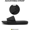 image:imageBody Glove Kids Slides with Adjustable Strap for Boys and Girls Indoor and Outdoor Cushioned SlipOn SandalsBlack