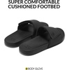 image:imageBody Glove Kids Slides with Adjustable Strap for Boys and Girls Indoor and Outdoor Cushioned SlipOn SandalsBlack