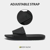 image:imageBody Glove Kids Slides with Adjustable Strap for Boys and Girls Indoor and Outdoor Cushioned SlipOn SandalsBlackGrey