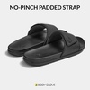 image:imageBody Glove Mens Slides Cushioned Slideon Sandal Slippers with Padded Adjustable StrapBlack