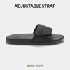image:imageBody Glove Mens Slides Cushioned Slideon Sandal Slippers with Padded Adjustable StrapSlate