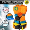 image:imageBody Glove Phantom Infants Evoprene Vest  Water Life Jacket Safety Vest for Infants with Headguard US Coast Guard Approved  FITS Infants Under 30 LBSORANGEBLUE