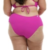image:imageBody Glove Womens Coco Plus Size High Waist Bikini Bottom Swimsuit Available in Sizes 1x2X3XFuchsia Ibiza Rib