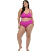 image:imageBody Glove Womens Coco Plus Size High Waist Bikini Bottom Swimsuit Available in Sizes 1x2X3XFuchsia Ibiza Rib