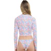 image:imageBody Glove Womens Let It Be Long Sleeve Crop Top Rashguard with UPF 50Daydream Reversible Floral