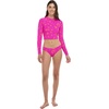 image:imageBody Glove Womens Let It Be Long Sleeve Crop Top Rashguard with UPF 50Puako Hawaiin Floral