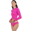 image:imageBody Glove Womens Let It Be Long Sleeve Crop Top Rashguard with UPF 50Puako Hawaiin Floral