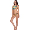 image:imageBody Glove Womens Luna Strappy Back High Neck Crop Bikini Top SwimsuitFive Print
