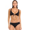 image:imageBody Glove Womens Nuevo Contempo Full Coverage Bikini Bottom SwimsuitBlack Ibiza Bib