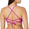 image:imageBody Glove Womens Smoothies Mika Solid Halter Triangle Bikini Top Swimsuit with Cross Tie BackSmoothies Magnolia