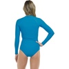 image:imageSmoothies Chanel Solid Long Sleeve Zip Front One Piece Paddle Swimsuit with UPF 50